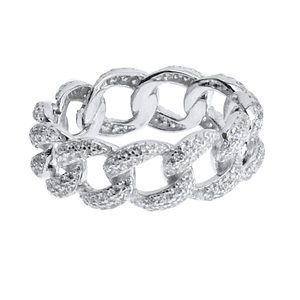 Pave link ring